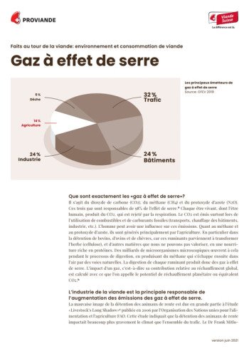 Faits au tour de gaz à effet de serre