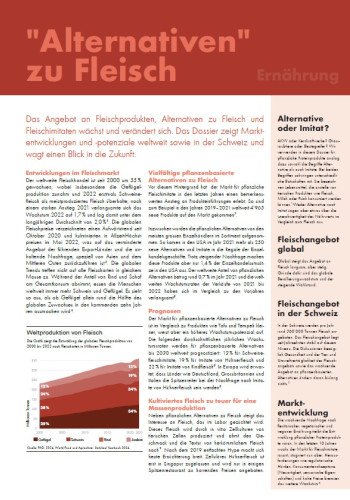 Dossier Alternativen zu Fleisch