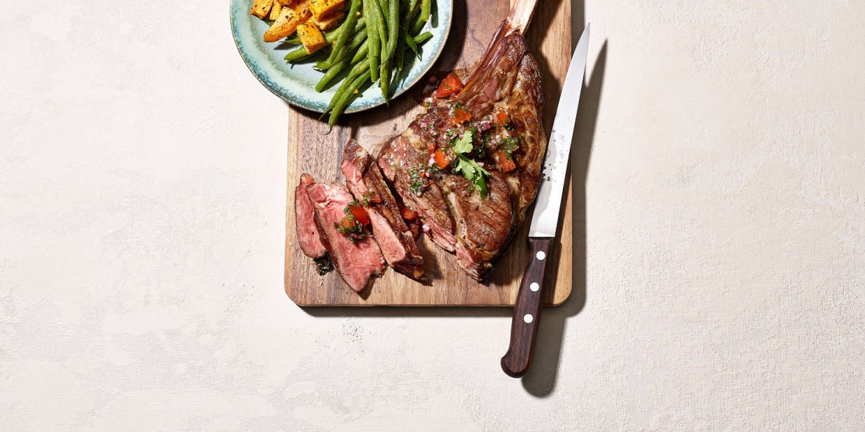 Fleisch angerichtet