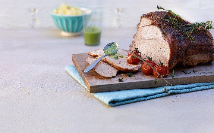 Fleisch angerichtet