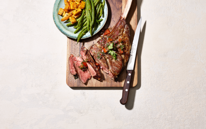 Fleisch angerichtet